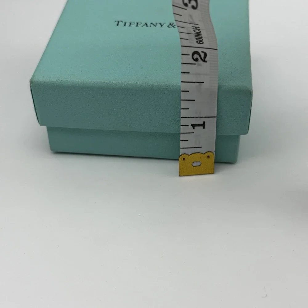 EMPTY Tiffany & Co Blue Jewelry Gift Box with Cotton Filling 3